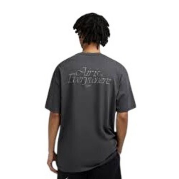 Nike Men's Max90 NSW Heavyweight T-Shirt SS Crew Grey Size M NEW WITH TAGS! - Picture 2 of 4
